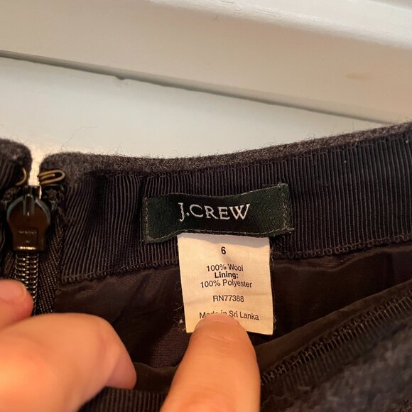 JCrew 100% Wool Dress Skirt - Picture 2 of 2